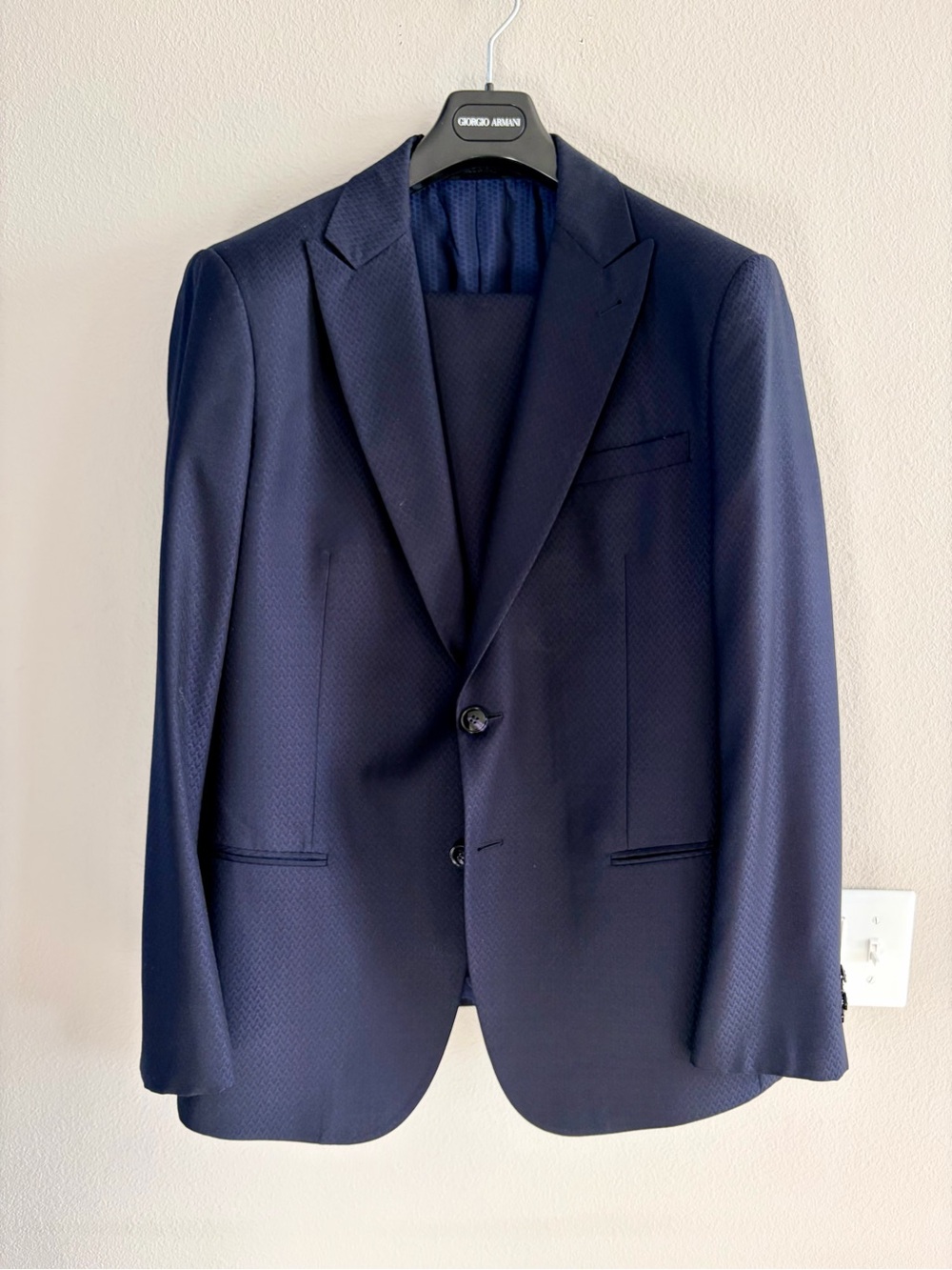 Giorgio Armani Navy Blue SoHo Line Suit 44R